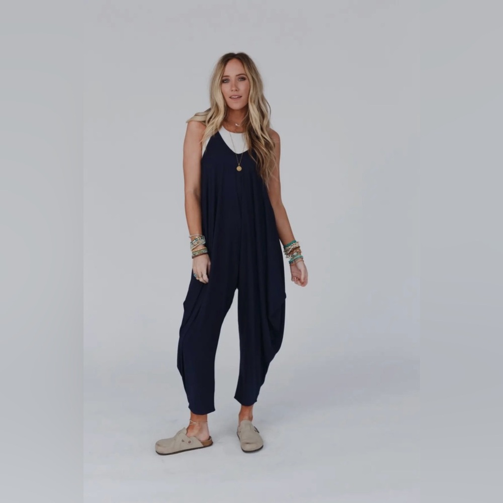 Three Birds Nest Perfect Harem Jumpsuit *Navy